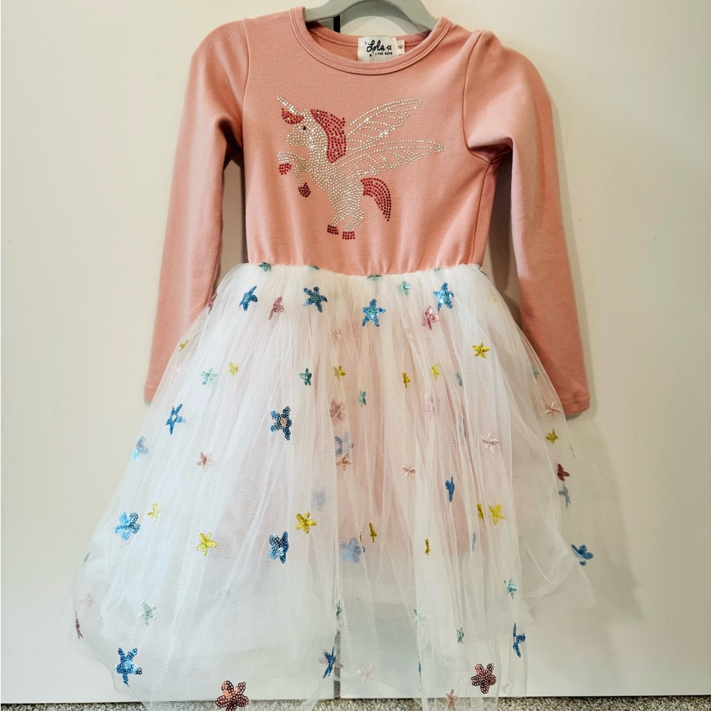 Lola and the boys Unicorn and Stars tutu dress